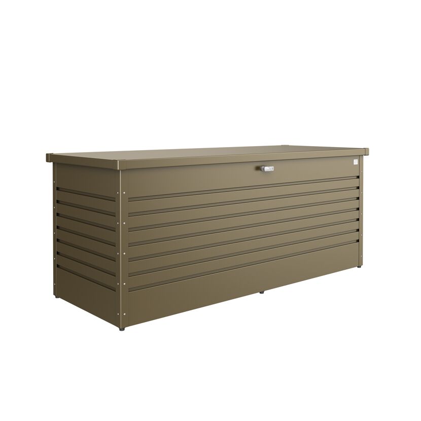 Gartenbox 'FreizeitBox 200' Stahl bronzefarben 201 x 83 x 79 cm