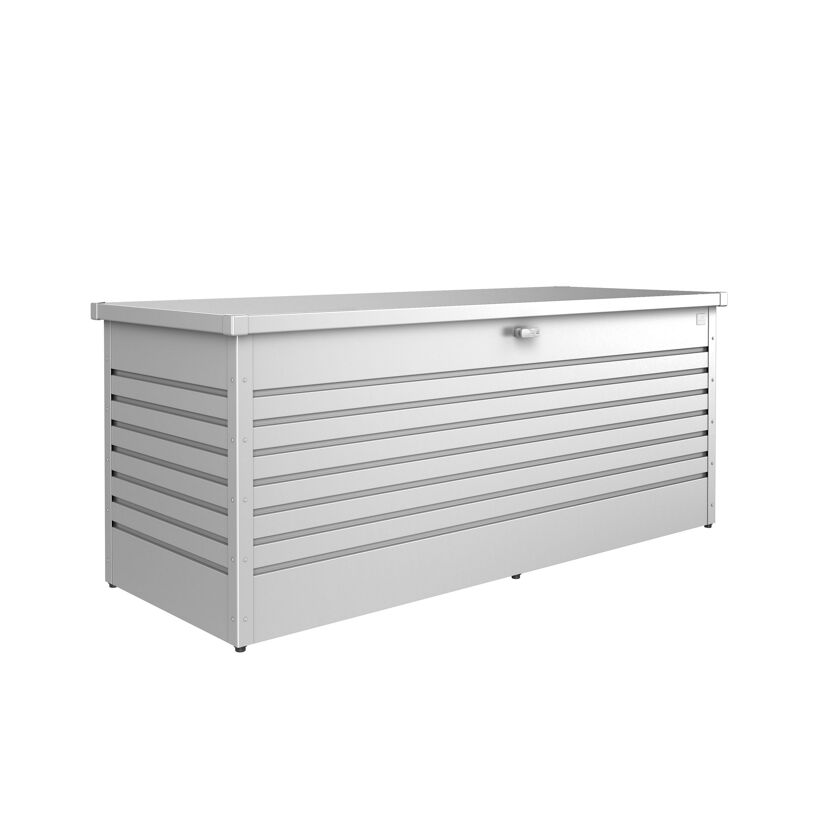 Gartenbox 'FreizeitBox 200' Stahl silbern 201 x 83 x 79 cm