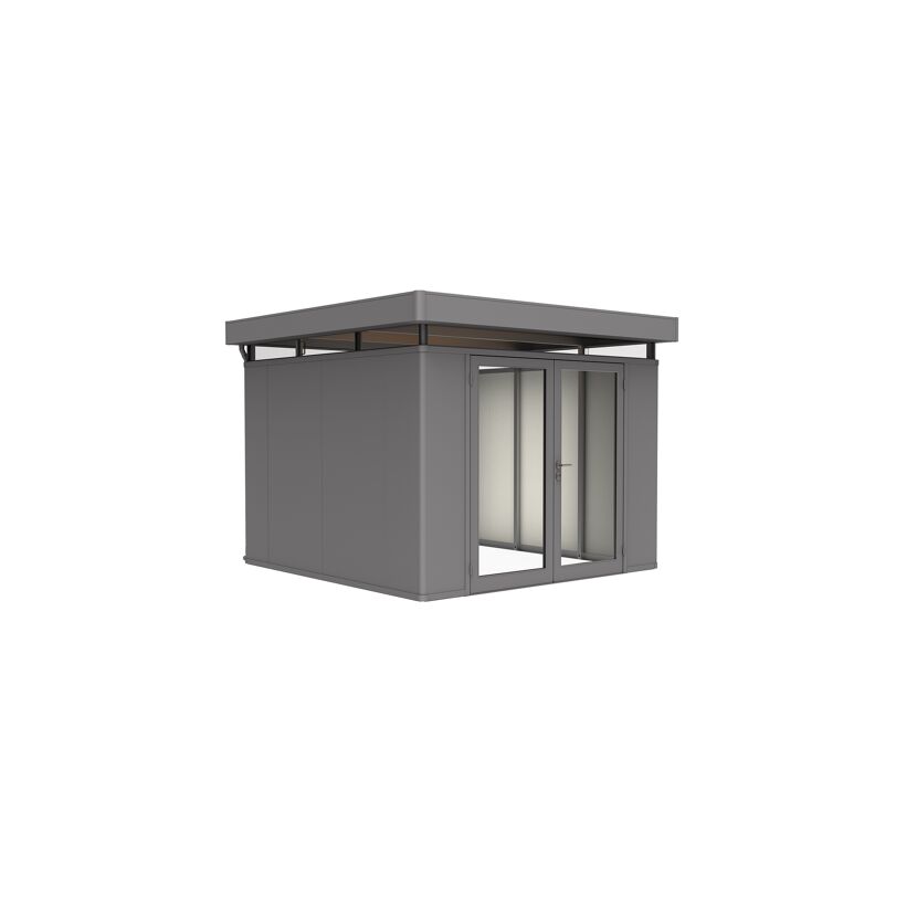 Gartenhaus 'CasaNova' 3 x 3 quarzgrau-metallic Einzeltür rechts