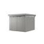 Gartenhaus 'CasaNova' 3 x 3 quarzgrau-metallic Einzeltür links