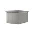 Gartenhaus 'CasaNova' 3 x 4 quarzgrau-metallic Einzeltür links