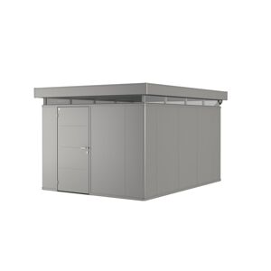 Gartenhaus 'CasaNova' 3 x 4 quarzgrau-metallic Einzeltür links