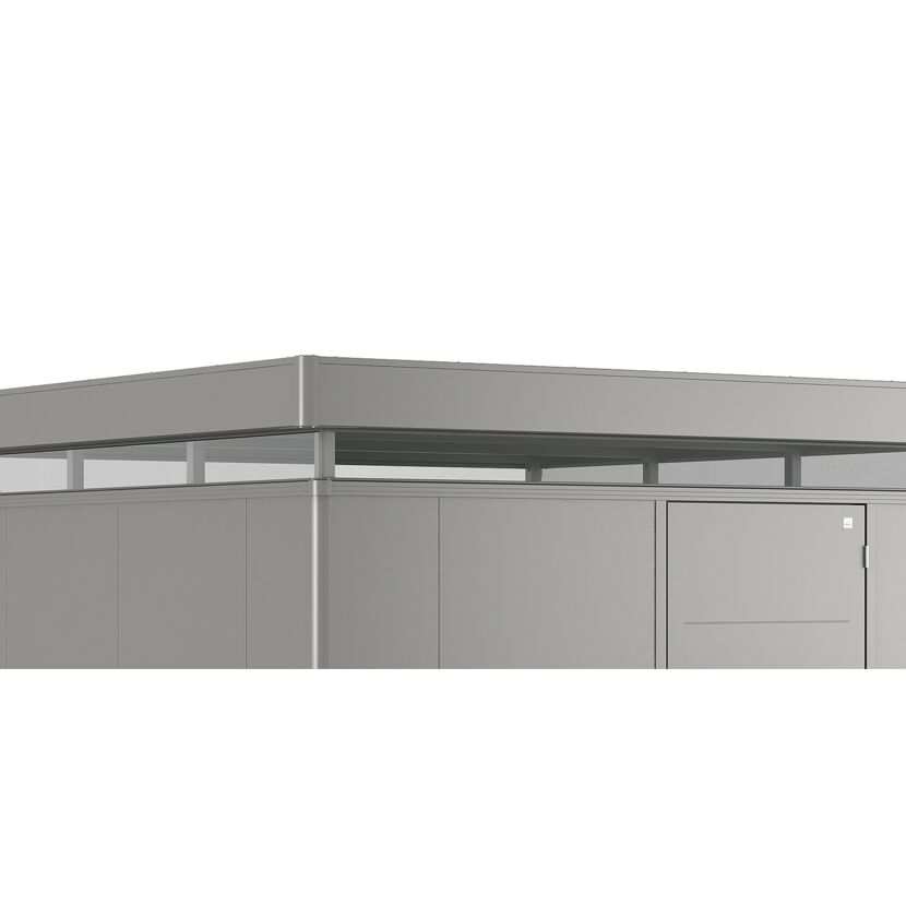 Gartenhaus 'CasaNova' 3 x 6 quarzgrau-metallic Einzeltür links