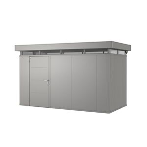 Gartenhaus 'CasaNova' 4 x 2 quarzgrau-metallic Einzeltür links