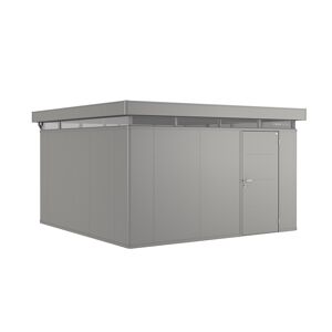 Gartenhaus 'CasaNova' 4 x 4 quarzgrau-metallic Einzeltür rechts