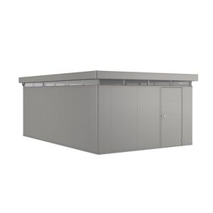 Gartenhaus 'CasaNova' 4 x 6 quarzgrau-metallic Einzeltür rechts