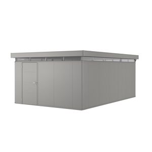 Gartenhaus 'CasaNova' 4 x 6 quarzgrau-metallic Einzeltür links