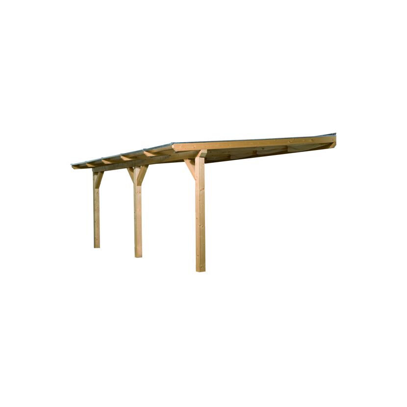 Holzcarport mit Pultdach