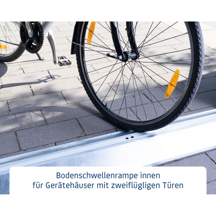 Bodenschwellenrampe für Gerätehäuser