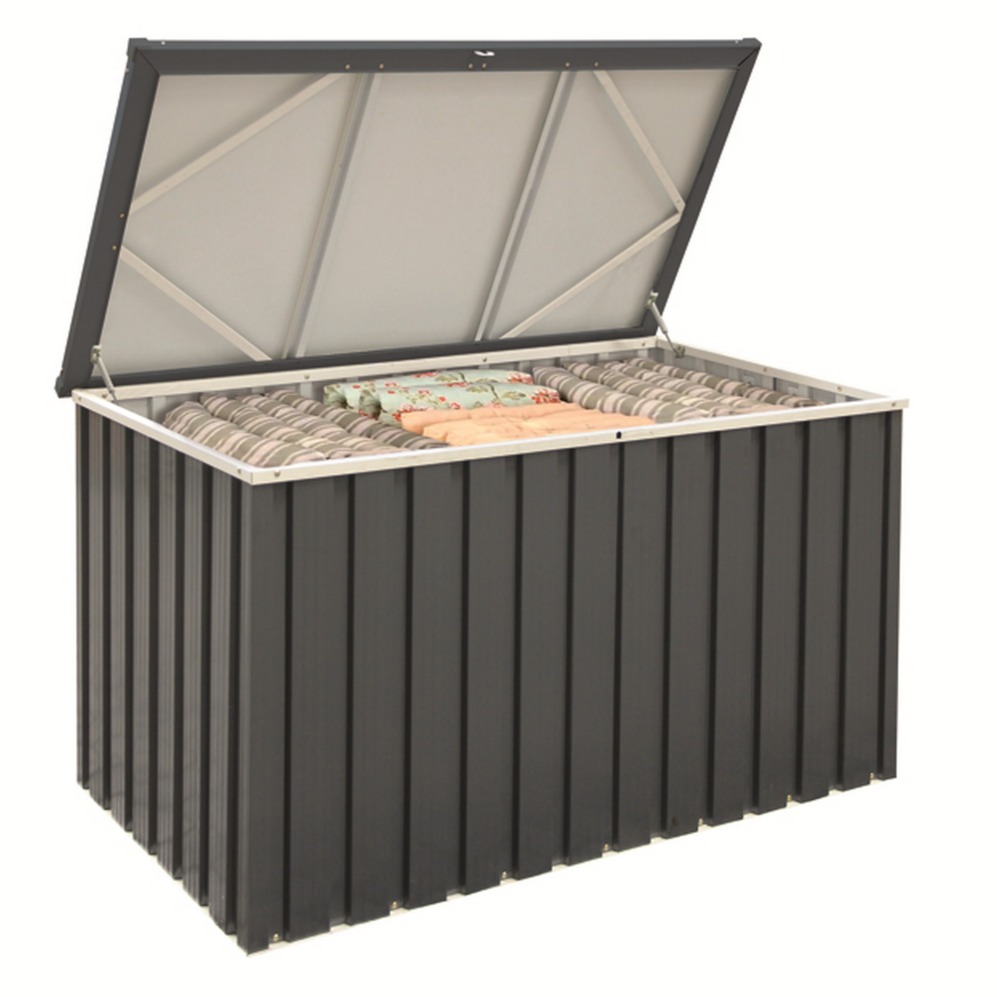 Gerätebox anthrazitfarben Metall 133,8 x 72,7 x 73 cm + product picture
