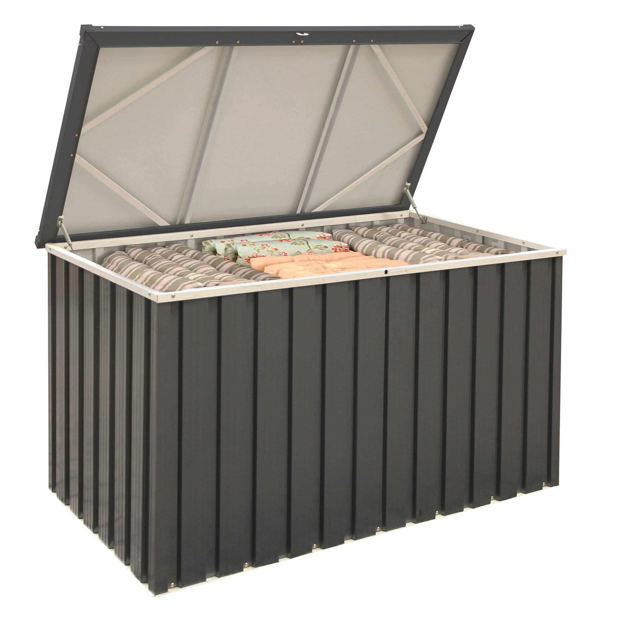 Gerätebox anthrazitfarben Metall 133,8 x 72,7 x 73 cm + product picture