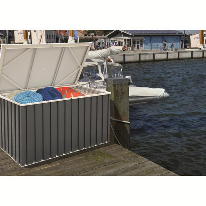 Duramax Gerätebox anthrazitfarben Metall 133,8 x 72,7 x 73 cm