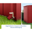 Verkleinertes Bild von Regenfallrohr für Gerätehäuser purpurrot bis 7 m²