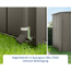 Verkleinertes Bild von Regenfallrohr für Gerätehäuser quarzgrau bis 7 m²