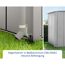 Regenfallrohr Weißaluminium mit Befestigung