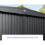 Anthrazitfarbenes Gerätehaus EcoStar von Hörmann