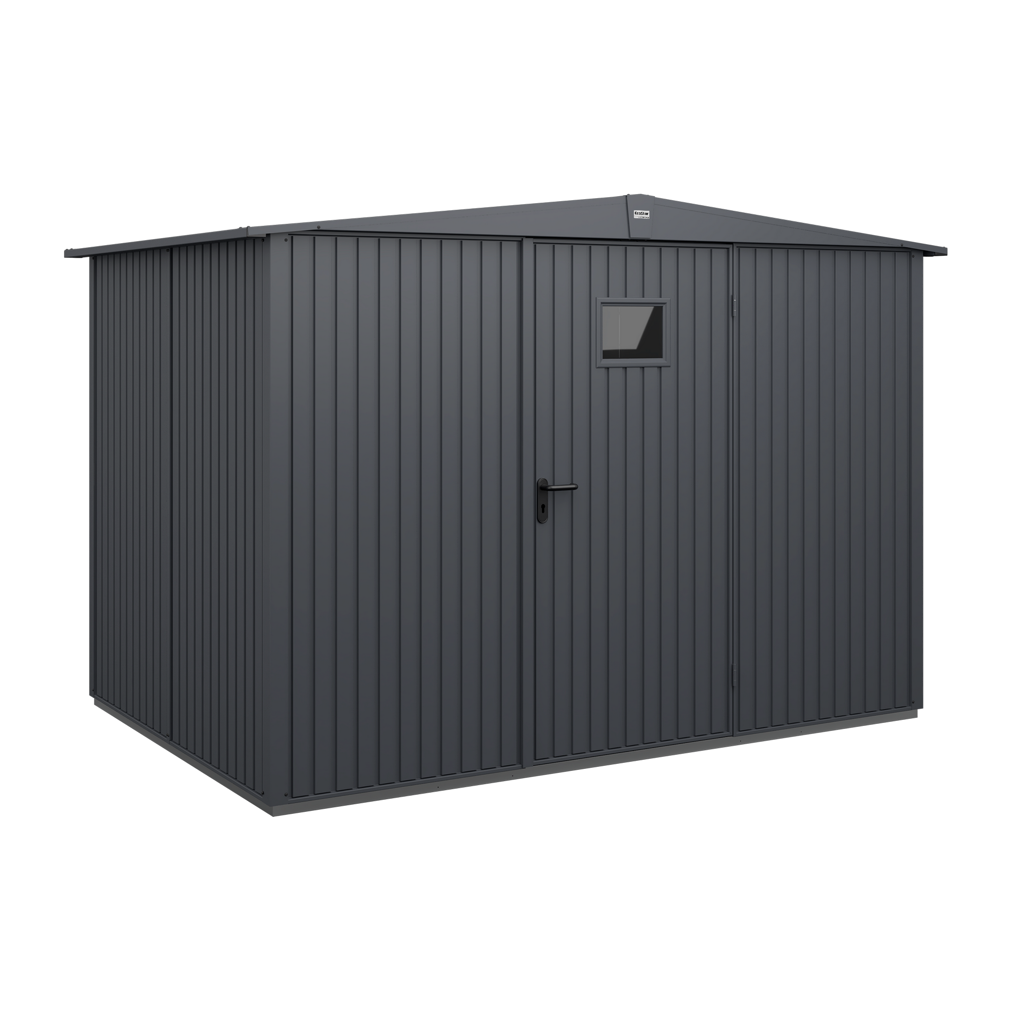 Gerätehaus 'Trend Typ 3' anthrazit matt 299,3 x 201,8 cm, mit Einzeltür und Fenster
