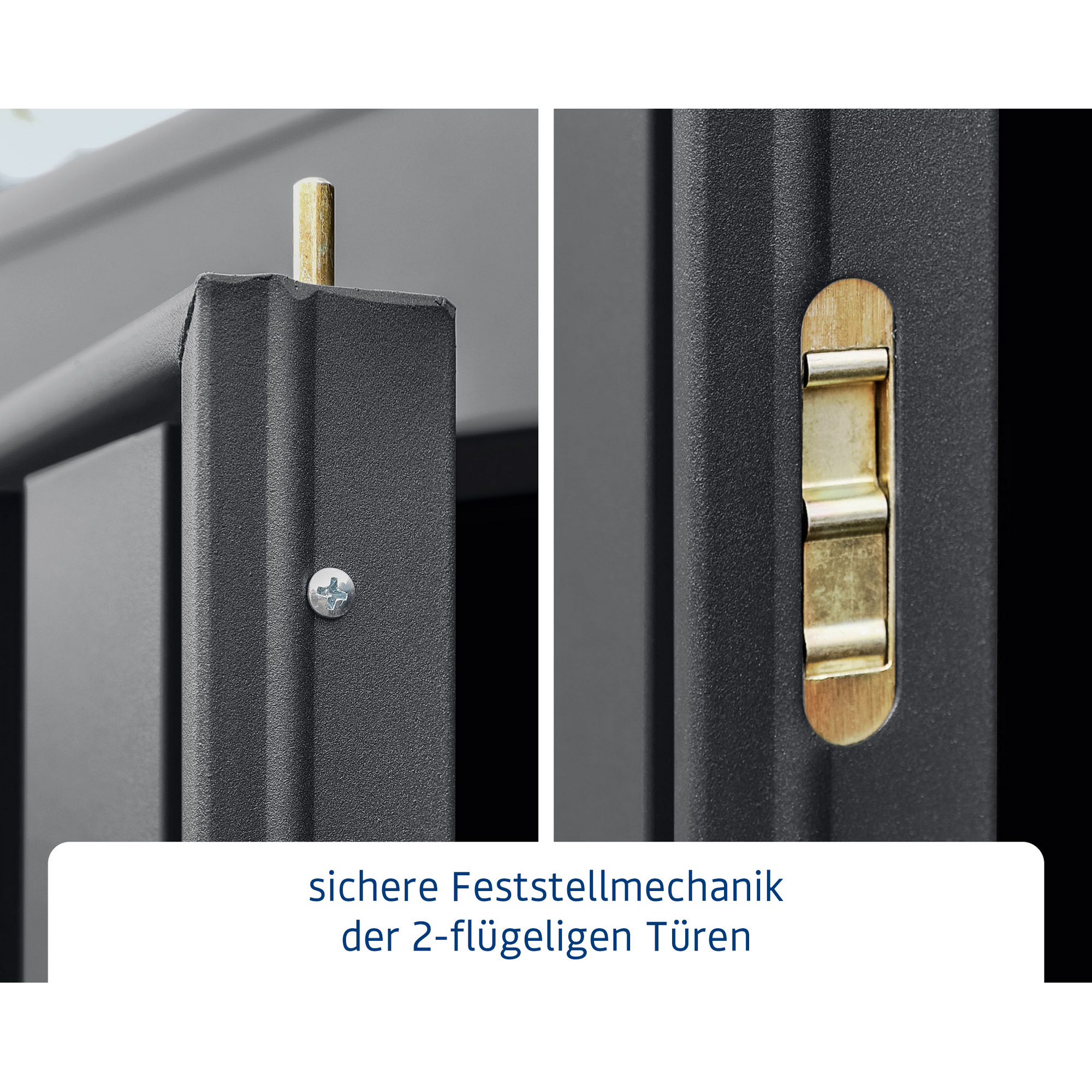 Gerätehaus 'Trend Typ 3' anthrazit matt 299,3 x 201,8 cm, mit Einzeltür und Fenster