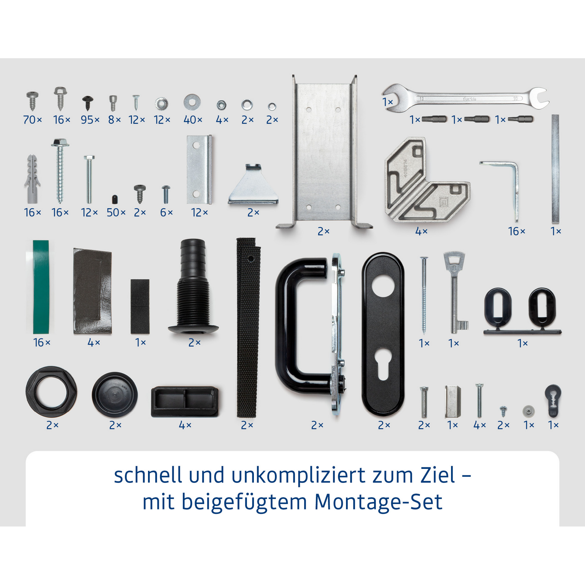 Gerätehaus 'Elegant Typ 2' anthrazit matt 218,2 x 218,2 cm, mit Einzeltür und Fenster