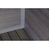 Ecke des WPC Gartenhauses Lasse