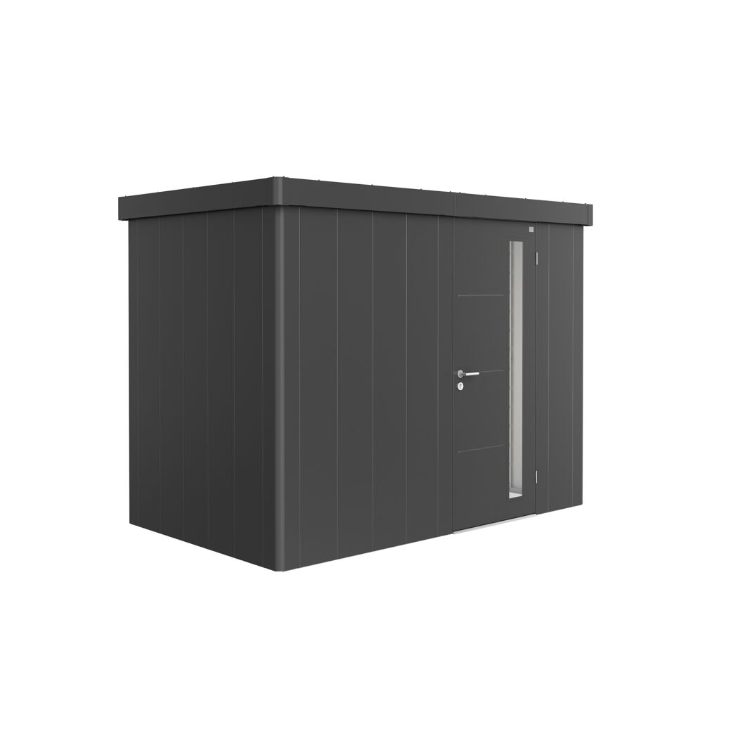 Gerätehaus 'Neo 1C' dunkelgrau-metallic mit Standardtür