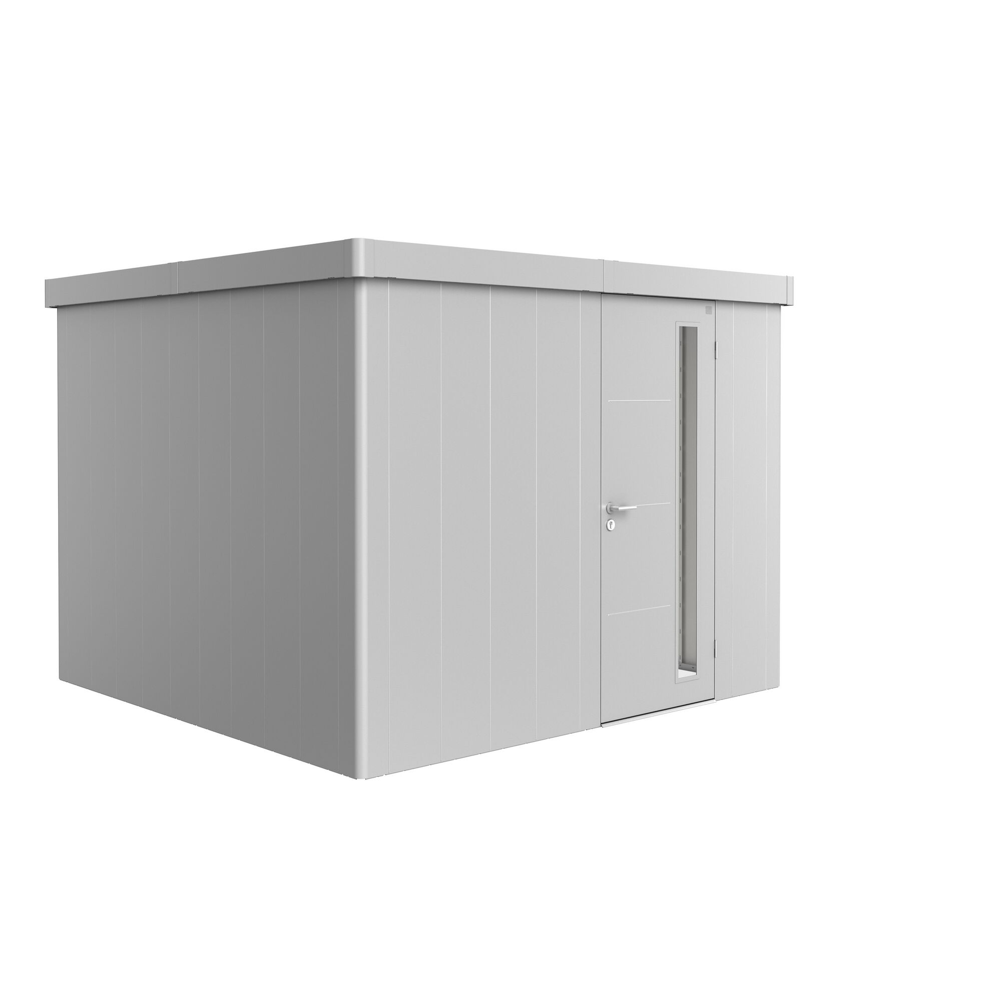 Gerätehaus 'Neo 3C' silber-metallic mit Standardtür