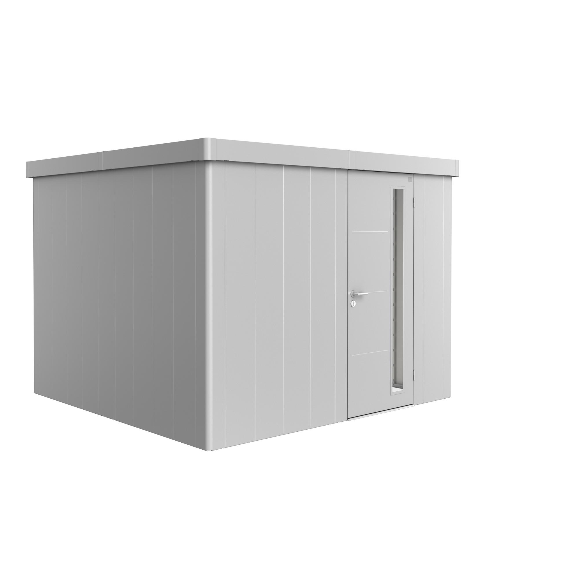Gerätehaus 'Neo 3C' silber-metallic 292 x 292 cm mit Standardtür