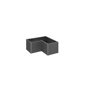 Pflanzbeet 'Belvedere MINI L100' dunkelgrau-metallic 102 x 102 x 45 cm