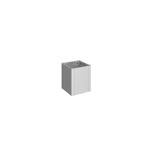 Pflanzbeet 'Belvedere MIDI 50' silber-metallic 53 x 53 x 61 cm