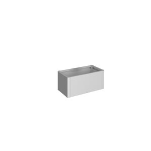Pflanzbeet 'Belvedere MINI 100' silber-metallic 102 x 53 x 45 cm