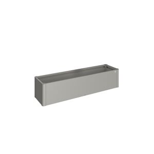 Pflanzbeet 'Belvedere MINI 200' quarzgrau-metallic 201 x 53 x 45 cm