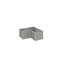 Pflanzbeet 'Belvedere MINI L100' quarzgrau-metallic 102 x 102 x 45 cm
