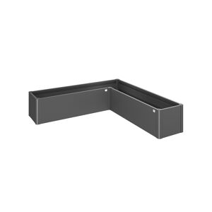 Pflanzbeet 'Belvedere MINI L200' dunkelgrau-metallic 201 x 201 x 45 cm