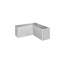 Pflanzbeet 'Belvedere MIDI L150' silber-metallic 152 x 152 x 61 cm