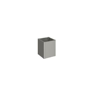 Pflanzbeet 'Belvedere MIDI 50' quarzgrau-metallic 53 x 53 x 61 cm