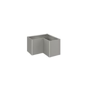 Pflanzbeet 'Belvedere MIDI L100' quarzgrau-metallic 102 x 102 x 61 cm