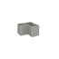 Pflanzbeet 'Belvedere MIDI L100' quarzgrau-metallic 102 x 102 x 61 cm