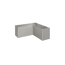 Pflanzbeet 'Belvedere MIDI L150' quarzgrau-metallic 152 x 152 x 61 cm