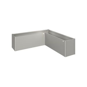 Pflanzbeet 'Belvedere MIDI L200' quarzgrau-metallic 201 x 201 x 61 cm
