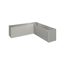 Pflanzbeet 'Belvedere MIDI L200' quarzgrau-metallic 201 x 201 x 61 cm