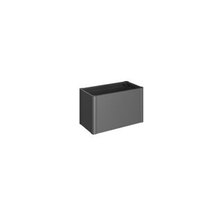 Pflanzbeet 'Belvedere MIDI 100' dunkelgrau-metallic 102 x 53 x 61 cm