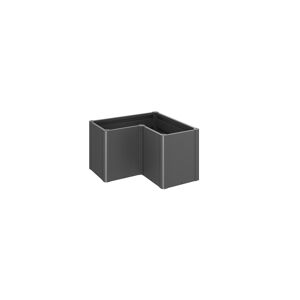 Pflanzbeet 'Belvedere MIDI L100' dunkelgrau-metallic 102 x 102 x 61 cm