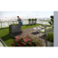 Pflanzbeet 'Belvedere MAXI 100' dunkelgrau-metallic 102 x 53 x 77 cm