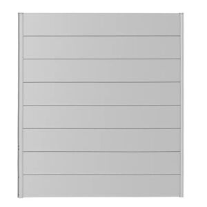 Zaunelement für Sichtschutz ohne Acrylglas silber-metallic 180 x 180 cm