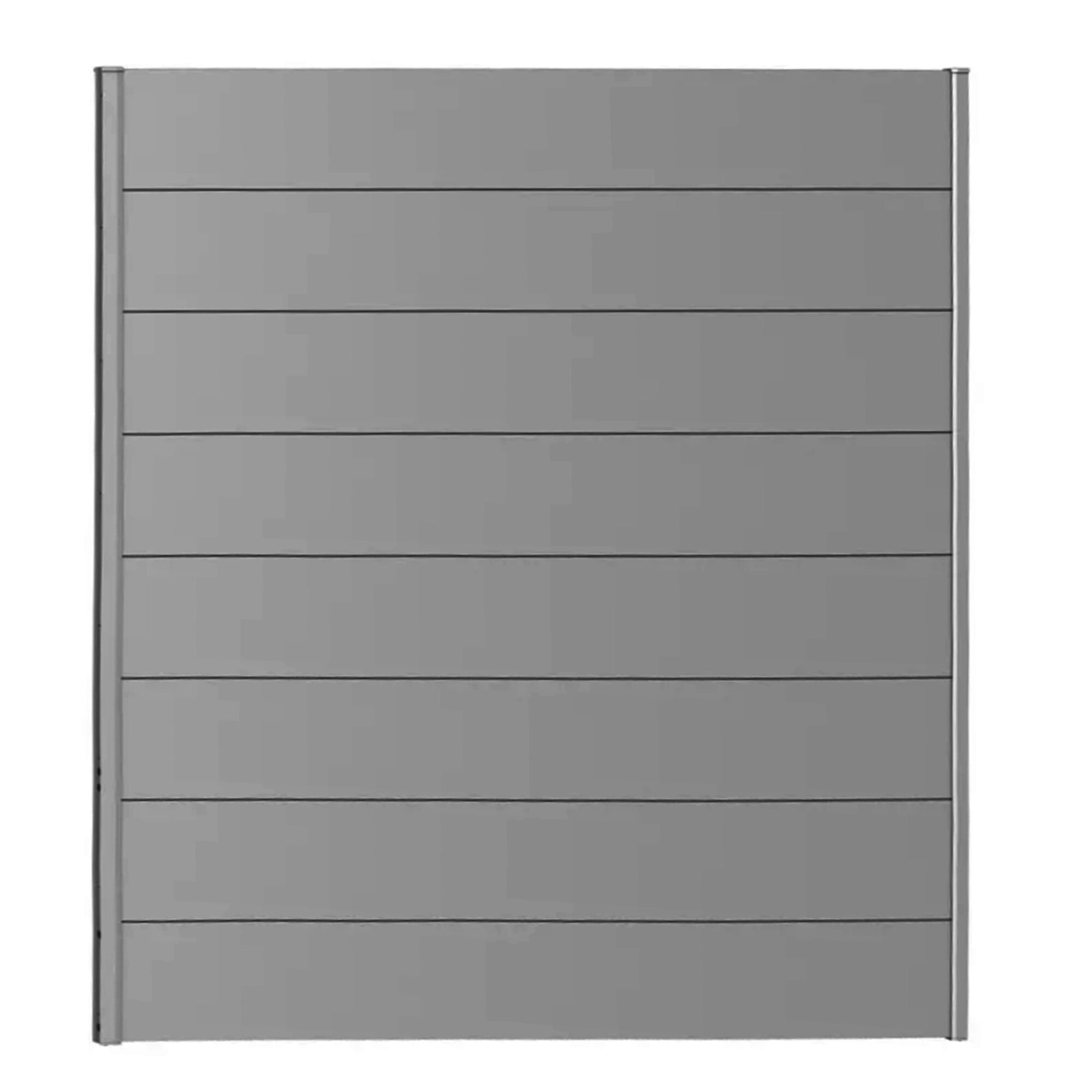 Grauer Sichtschutzzaun