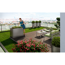 Pflanzbeet 'Belvedere MAXI 100' quarzgrau-metallic 102 x 53 x 77 cm