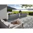 Pflanzbeet 'Belvedere MAXI 200' quarzgrau-metallic 201 x 53 x 77 cm