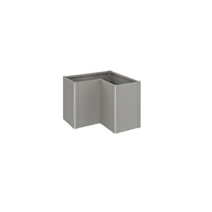 Pflanzbeet 'Belvedere MAXI L100' quarzgrau-metallic 102 x 102 x 77 cm
