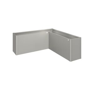 Pflanzbeet 'Belvedere MAXI L200' quarzgrau-metallic 201 x 201 x 77 cm