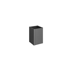Pflanzbeet 'Belvedere MAXI 50' dunkelgrau-metallic 53 x 53 x 77 cm